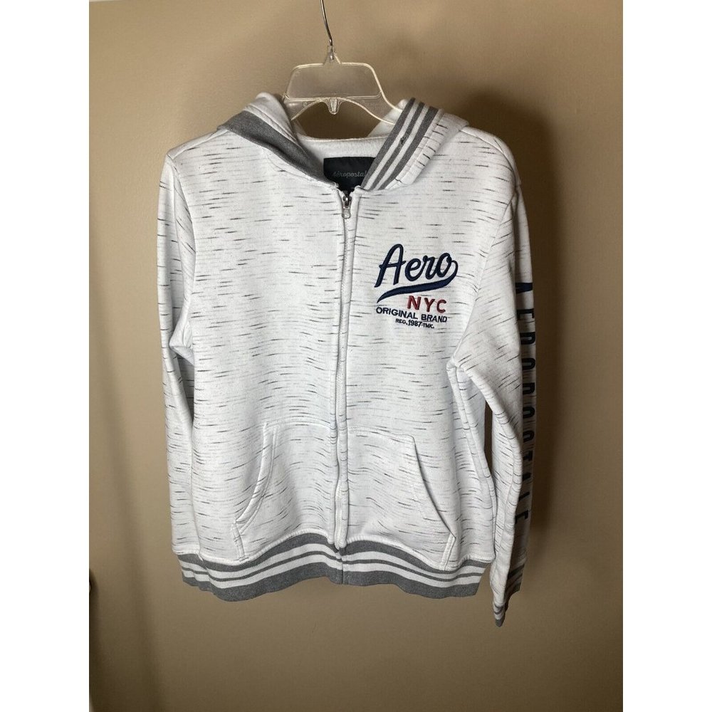 Aeropostale Zip Hoodie Jacket Size Medium Multicolor